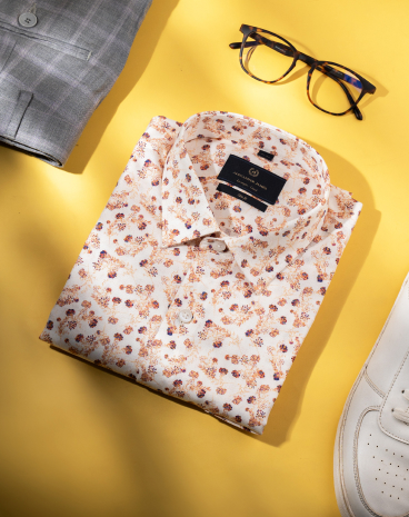 Casual shirts for men made from Egyptian Giza cotton.