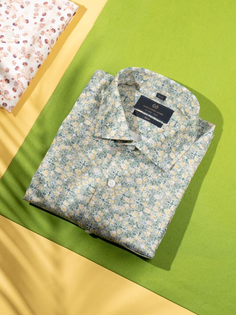 Casual shirts for men made from Egyptian Giza cotton.